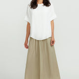 Round Neck Top - White