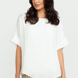 Round Neck Top - White