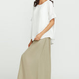 Round Neck Top - White