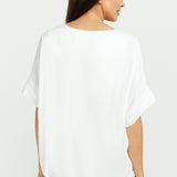 Round Neck Top - White