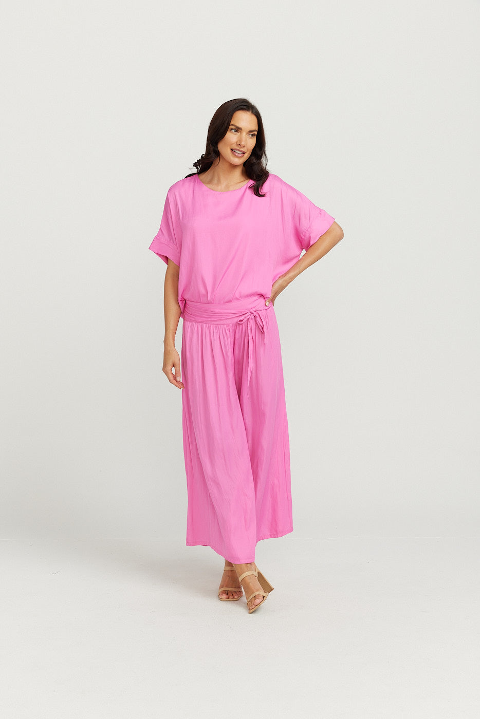 Round Neck Top - Pink