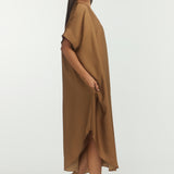 Staple Round Neck Maxi Dress - sage green