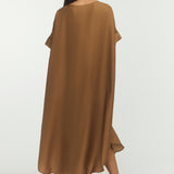 Staple Round Neck Maxi Dress - sage green