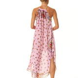 Multi Wearing Dress - Pink Vintage Print