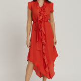 Frill Dress - Red