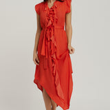 Frill Dress - Red
