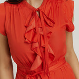 Frill Dress - Red