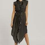 Frill Dress - Sage Green
