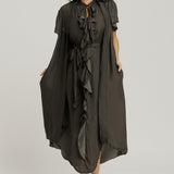 Frill Dress - Sage Green