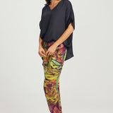 V Neck Top - Navy