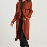 Waterfall Cardigan - Moroccan Red