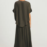 Round Neck Top - Sage Green