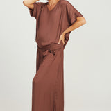 Skirt Pants - Chocolate Plum