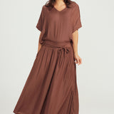 Skirt Pants - Chocolate Plum