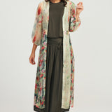 Maxi Kimono Jacket - Lotus Floral