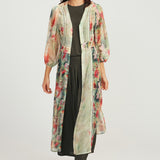 Maxi Kimono Jacket - Lotus Floral