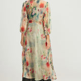 Maxi Kimono Jacket - Lotus Floral