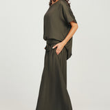 Round Neck Top - Sage Green