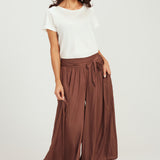 Skirt Pants - Chocolate Plum