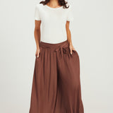 Skirt Pants - Chocolate Plum