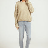 Crew Neck Sweater - Light Khaki