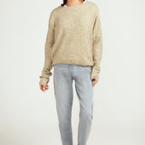 Crew Neck Sweater - Light Khaki